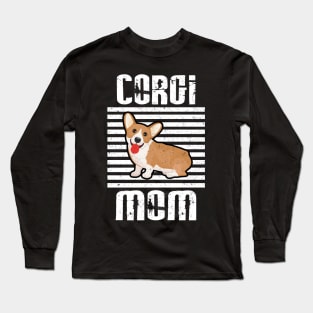 Corgi Mom Proud Dogs Long Sleeve T-Shirt